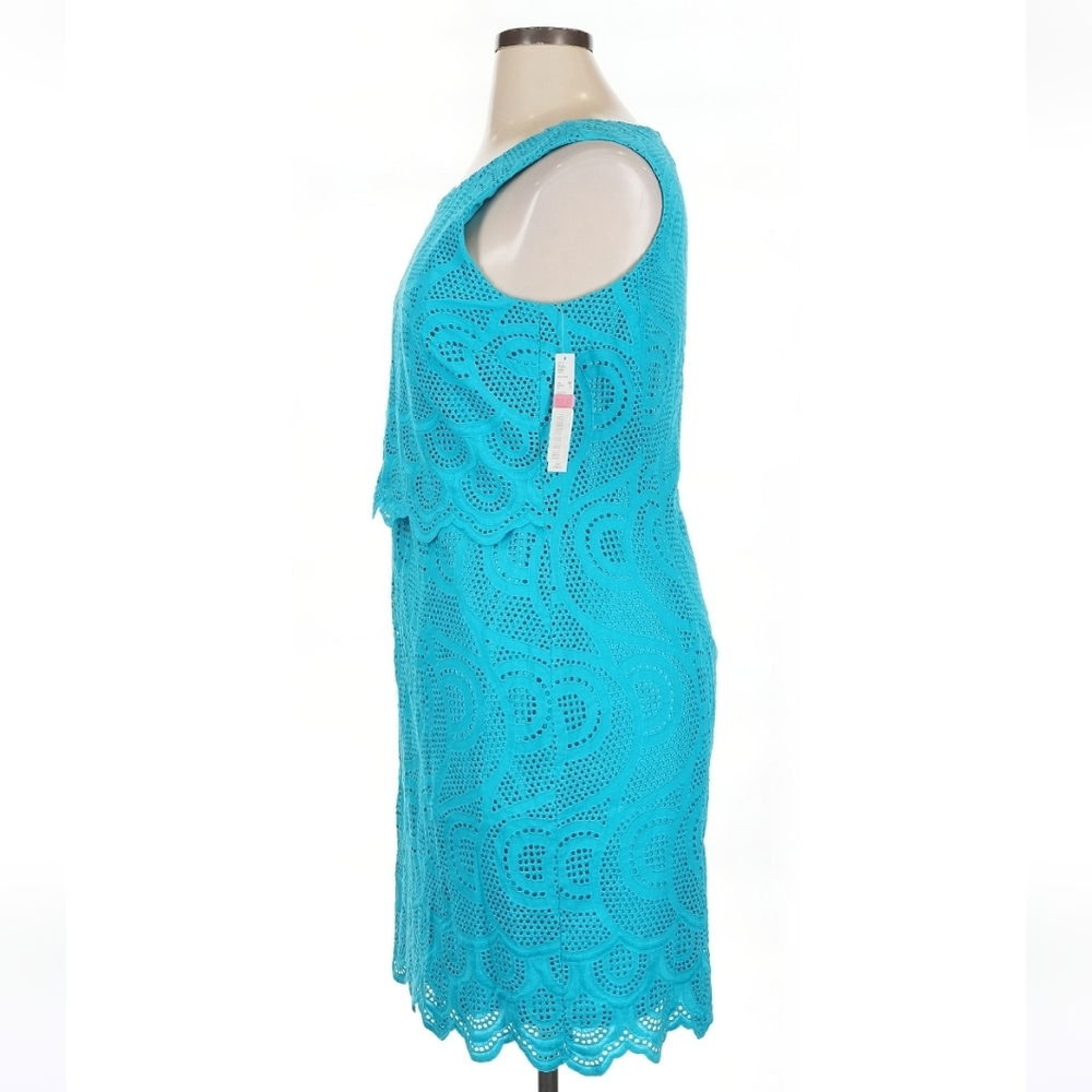 Antonio Melani Sleeveless Lace Regina Dress, Marina Landscape, Size 14 - Picture 5 of 8